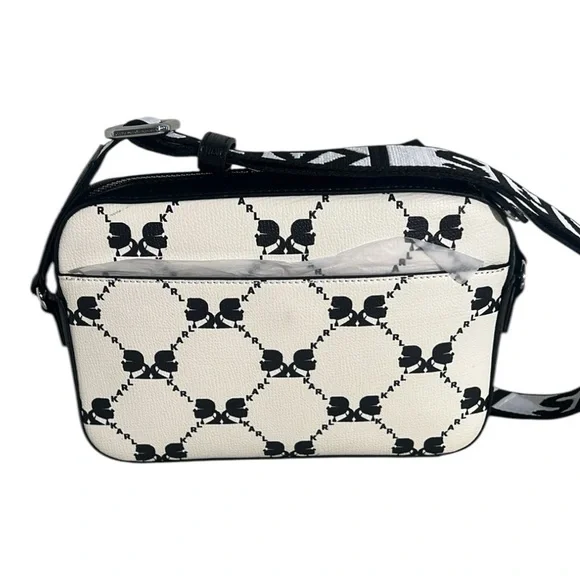 Karl Lagerfeld White and Black Crossbody Bag - Picture 2 of 8